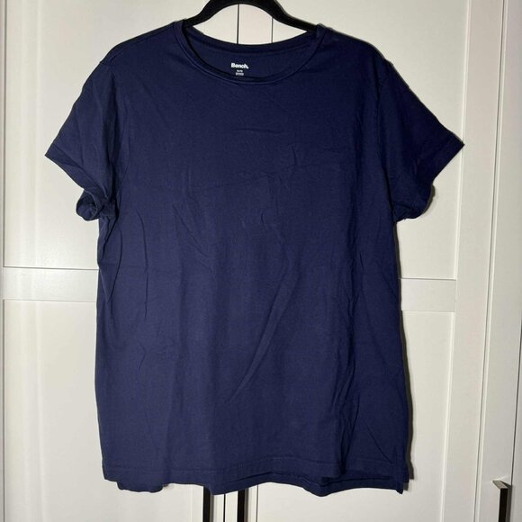 Bench Men's Plain Tee T-shirt Dark Blue XL - Picture 3 of 6